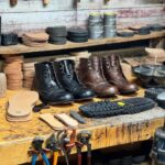 Handmade Leather Boots Mens Blue Leather Handmade Goodyear Welted Wholecut Formal Lace-Up Dress Shoes Plain Square Toe Wedding Footwear - Image 9