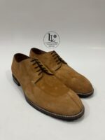 Handmade Leather Shoes Men New Handmade Suede Leather Derby Shoes Tan Soft Mens Dress Comfortable Formal Casual Footwear