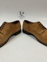 Handmade Leather Shoes Men New Handmade Suede Leather Derby Shoes Tan Soft Mens Dress Comfortable Formal Casual Footwear - Image 8
