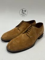 Handmade Leather Shoes Men New Handmade Suede Leather Derby Shoes Tan Soft Mens Dress Comfortable Formal Casual Footwear - Image 5