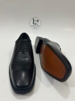 Handmade Leather Shoes Men Handmade Men’s Black Leather Wholecut Shoes Classic Goodyear Welt Lace Up Dress Shoes - Image 3