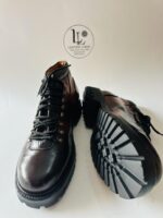 Handmade Men Brown Leather Hiking Boots | Mens Formal Round Toe Boots | Lace-Up Shoes | Custom Size Leather Oxford | Dress Formal Party Wear - Image 3