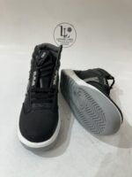 Servis Cheetah Black Leather High Top Sneakers – Men's Athletic Boots - Image 5