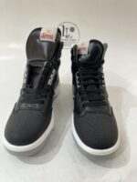 Servis Cheetah Black Leather High Top Sneakers – Men's Athletic Boots - Image 2