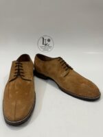 Handmade Leather Shoes Men New Handmade Suede Leather Derby Shoes Tan Soft Mens Dress Comfortable Formal Casual Footwear - Image 6