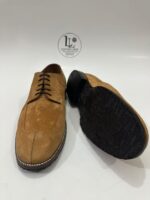 Handmade Leather Shoes Men New Handmade Suede Leather Derby Shoes Tan Soft Mens Dress Comfortable Formal Casual Footwear - Image 4