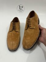Handmade Leather Shoes Men New Handmade Suede Leather Derby Shoes Tan Soft Mens Dress Comfortable Formal Casual Footwear - Image 10