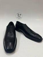 Handmade Leather Shoes Men Handmade Men’s Black Leather Wholecut Shoes Classic Goodyear Welt Lace Up Dress Shoes - Image 6