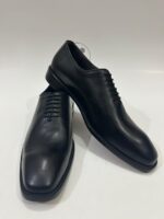 Handmade Leather Shoes Men Handmade Men’s Black Leather Wholecut Shoes Classic Goodyear Welt Lace Up Dress Shoes - Image 2
