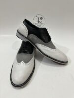 Handmade Leather Shoes Men Handmade Two Tone Leather Brogue Oxford Shoes for Men | Wingtip Dress Shoes - Image 2
