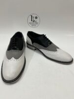 Handmade Leather Shoes Men Handmade Two Tone Leather Brogue Oxford Shoes for Men | Wingtip Dress Shoes - Image 5