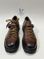 Handmade Leather Boots Men New Handmade Brown Leather Hiking Boots | Custom Size Lace-Up Travelling Boots - Image 2