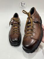 Handmade Leather Boots Men New Handmade Brown Leather Hiking Boots | Custom Size Lace-Up Travelling Boots - Image 7