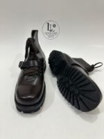 Handmade Leather Boots Men New Handmade Brown Leather Hiking Boots | Custom Size Lace-Up Travelling Boots - Image 3