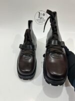 Handmade Leather Boots Men New Handmade Brown Leather Hiking Boots | Custom Size Lace-Up Travelling Boots - Image 5