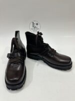 Handmade Leather Boots Men New Handmade Brown Leather Hiking Boots | Custom Size Lace-Up Travelling Boots - Image 4