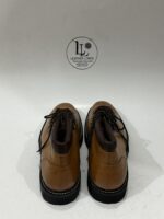 Handmade Men Brown Leather Hiking Boots | Mens Formal Round Toe Boots | Lace-Up Shoes | Custom Size Leather Oxford | Dress Formal Party Wear - Image 8