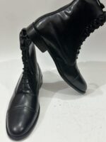 Handmade Leather Boots Men Black Victorian Dress Men's Lace Up Ankle Boots Handmade Cap Toe Balmoral Boots Formal Wedding Shoes Gift for Him - Image 6