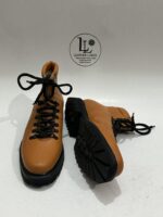 Handmade Leather Boots Mens Tan Leather Mountain Boots | Rugged Hiking Boots | Outdoor Combat Boots Lug Sole Trekking Shoes | Gift for him - Image 3