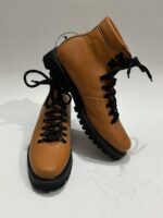 Handmade Leather Boots Mens Tan Leather Mountain Boots | Rugged Hiking Boots | Outdoor Combat Boots Lug Sole Trekking Shoes | Gift for him - Image 6