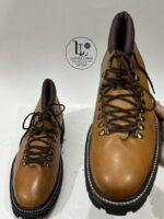 Handmade Men Brown Leather Hiking Boots | Mens Formal Round Toe Boots | Lace-Up Shoes | Custom Size Leather Oxford | Dress Formal Party Wear - Image 7