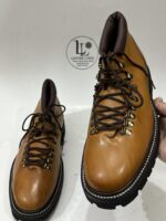 Handmade Men Brown Leather Hiking Boots | Mens Formal Round Toe Boots | Lace-Up Shoes | Custom Size Leather Oxford | Dress Formal Party Wear - Image 6