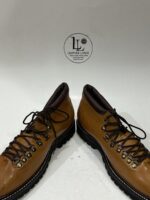 Handmade Men Brown Leather Hiking Boots | Mens Formal Round Toe Boots | Lace-Up Shoes | Custom Size Leather Oxford | Dress Formal Party Wear - Image 9