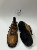 Handmade Men Brown Leather Hiking Boots | Mens Formal Round Toe Boots | Lace-Up Shoes | Custom Size Leather Oxford | Dress Formal Party Wear - Image 3